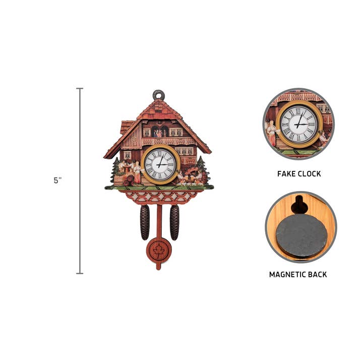 European Heritage Gifts - Wholesale Magnet - Bierstube German Cuckoo Clock Novelty Magnet