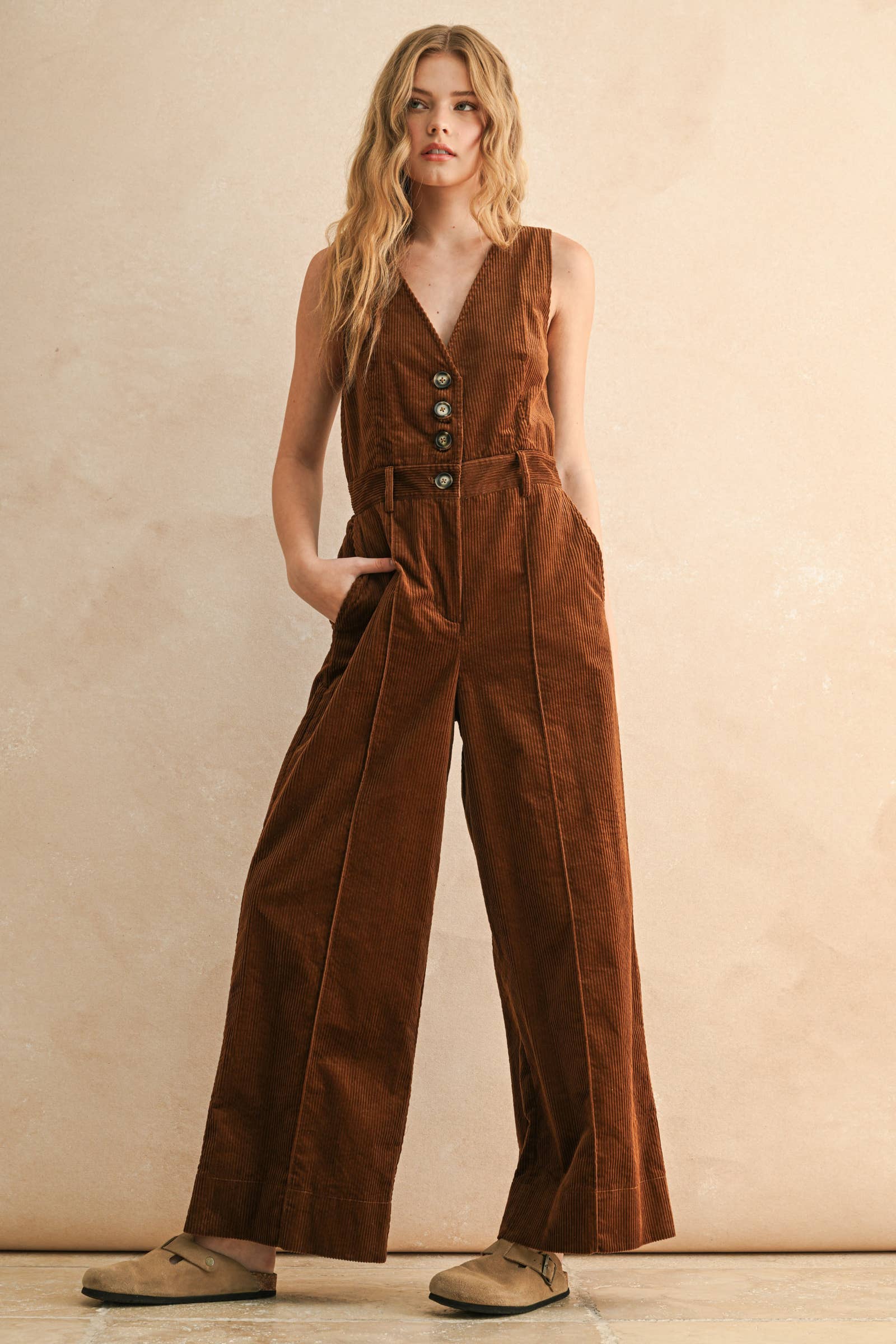MIOU MUSE - Wholesale Jumpsuit - Women's - JU5682   CORDUROY JUMPSUIT7