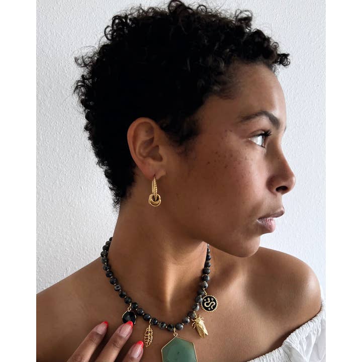 Beljoy - Wholesale Hoop Earrings - Edge Textured Hoop Earrings