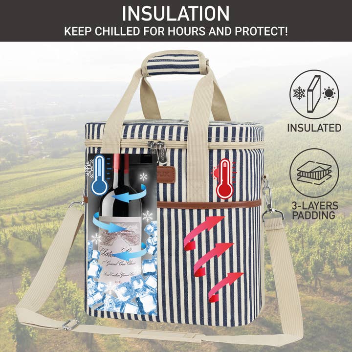 OPUX - Wholesale Wine Tote - 6 Bottle Wine Carrier Bag25