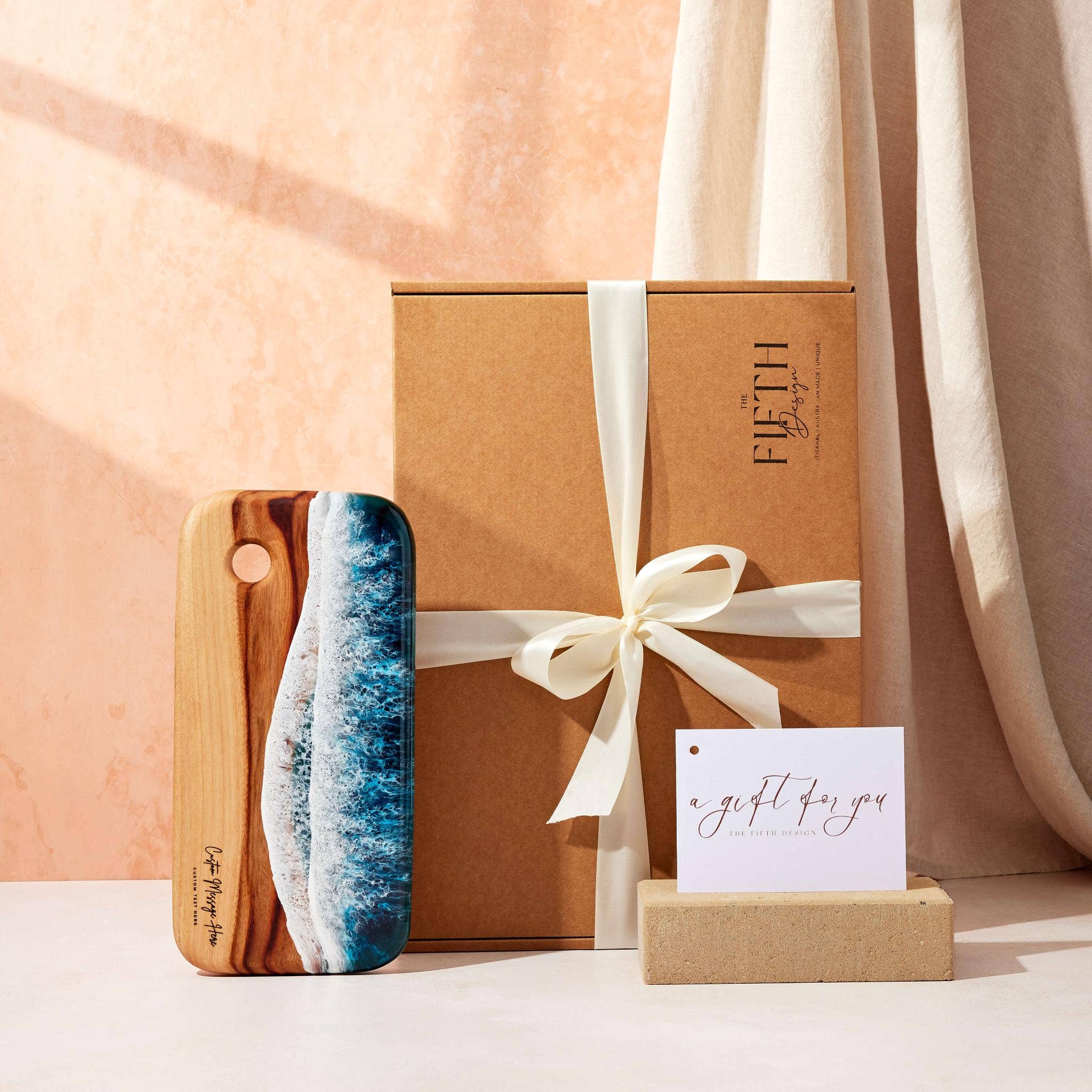 The Fifth Design - Wholesale Cutting board - Seascape Handcrafted Resin Art Chopping Board - Small