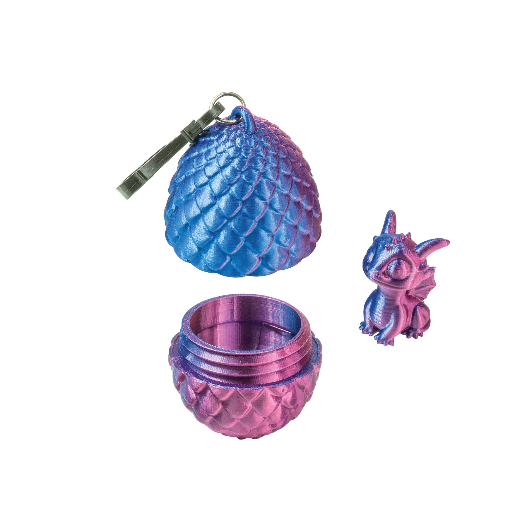 Geddes - Wholesale Keychain - Kids - 3D PRINTED DRAGON EGG W/ MINI DRAGON KEYCHAIN   12/DSP5
