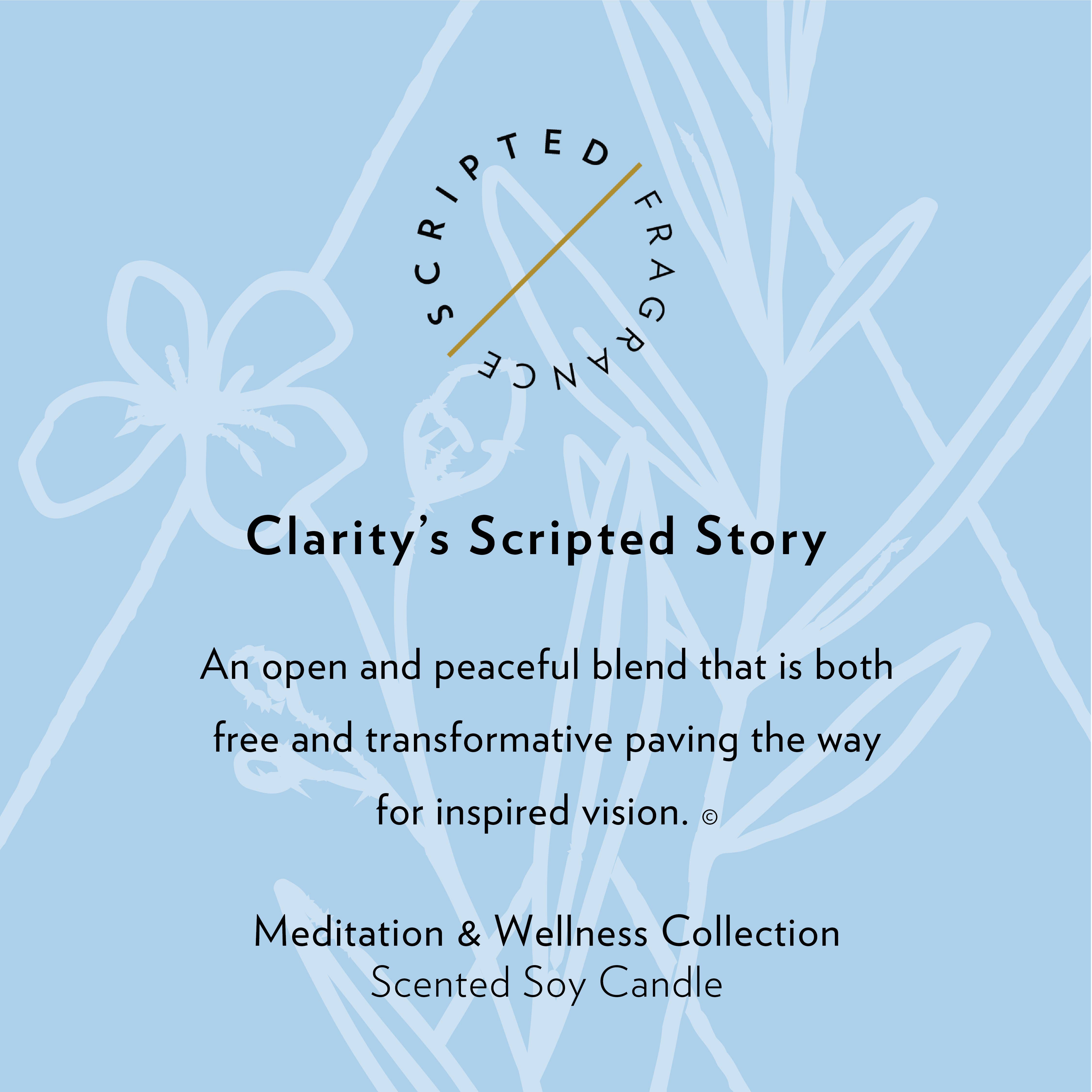 Scripted Fragrance - Wholesale Jar/Filled Candle - Clarity Wellness Meditation Soy Candle7