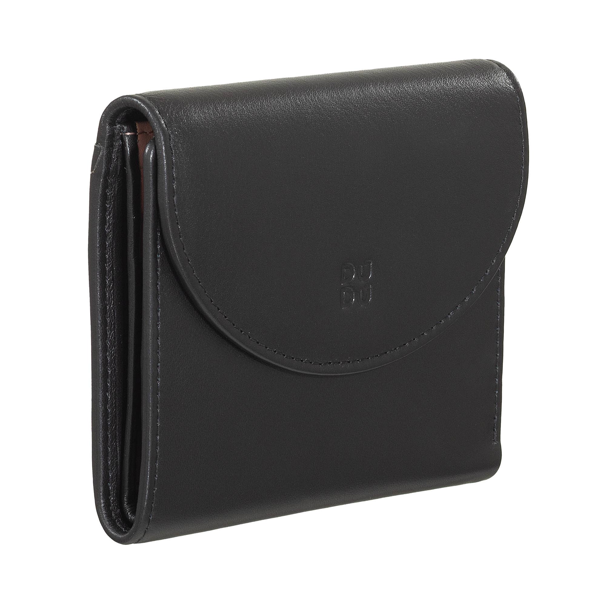 dudu - Wholesale Wallet - Women's - Dudu Small Leather Women'S Rfid Wallet With Zip Black2