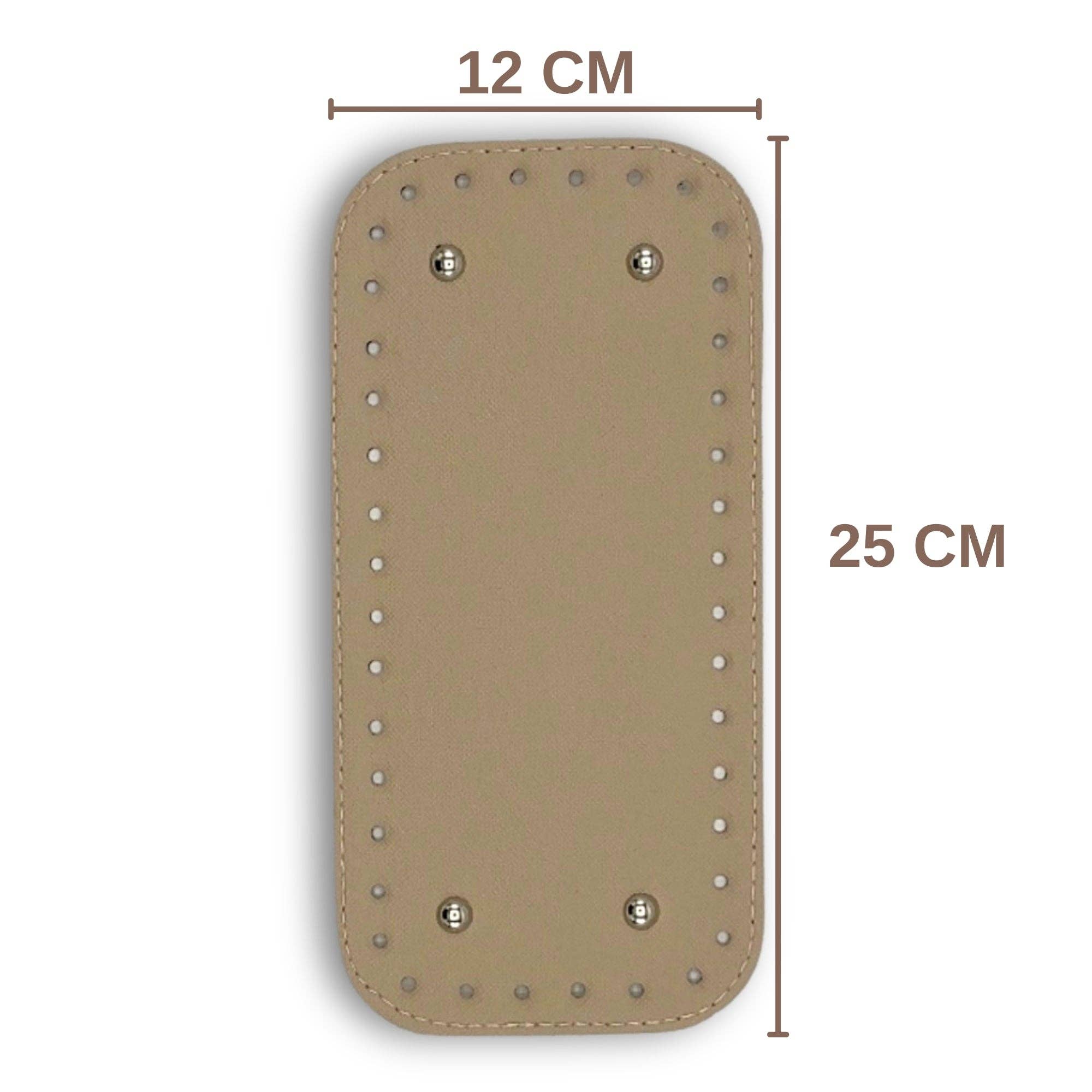 Sensy - Venta al por mayor Material para punto/ganchillo - Base para bolso mediano y base inferior de poliuretano, 12 cm x 25 cm11