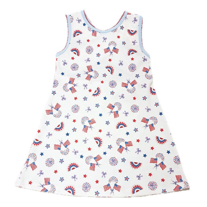 Star Spangled Banner Girls dress for wholesale by Marco and Lizzy