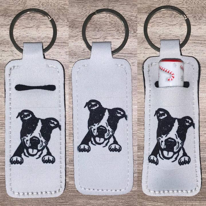 Porta-batom/batom Pitbull Dog Silhouette por atacado de Stand Tall Giraffe Crafts