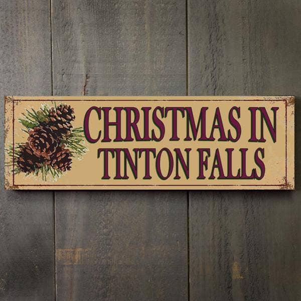 Paint The Town - Wholesale Sign - S3264 (S76) - Christmas Pinecone Sign0