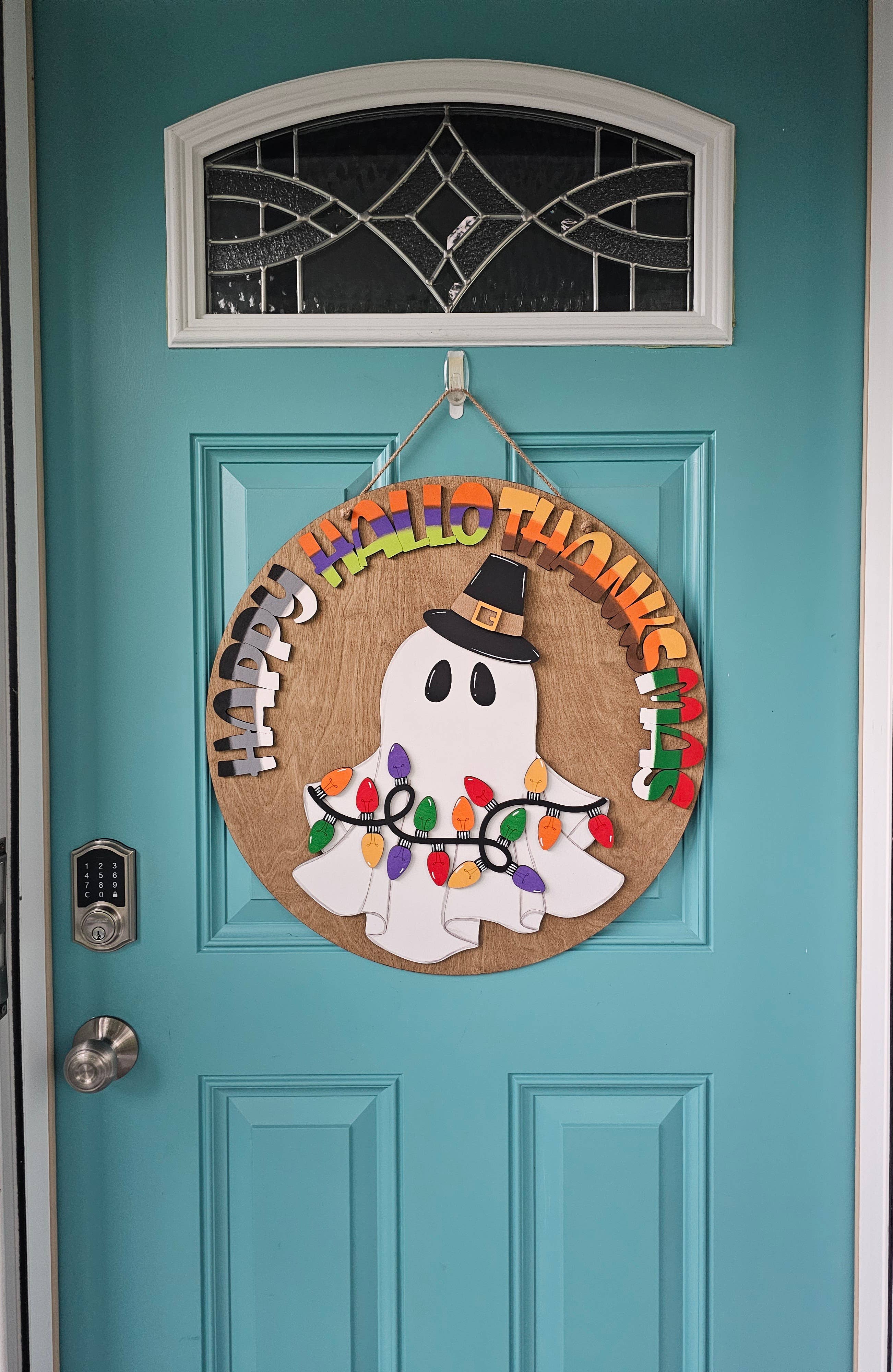 Teal Moon Creations – Kit de artesanato DIY por atacado – Decoração de Porta DIY Feliz Hallothanksmas3