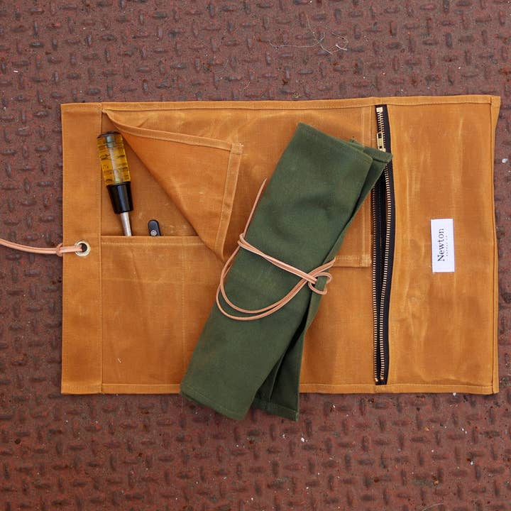 Newton Supply Co - Wholesale Luggage - waxed canvas tool roll3