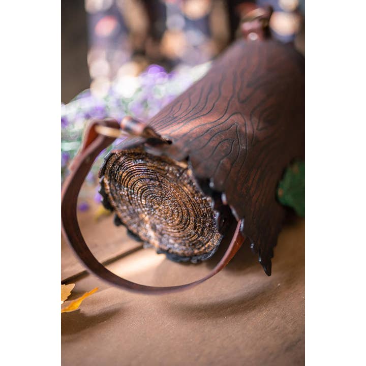 Costurero Real - Wholesale Shoulder Bag - Women's - Log and Leaf bag wood and leather nature witch shoulder bag3