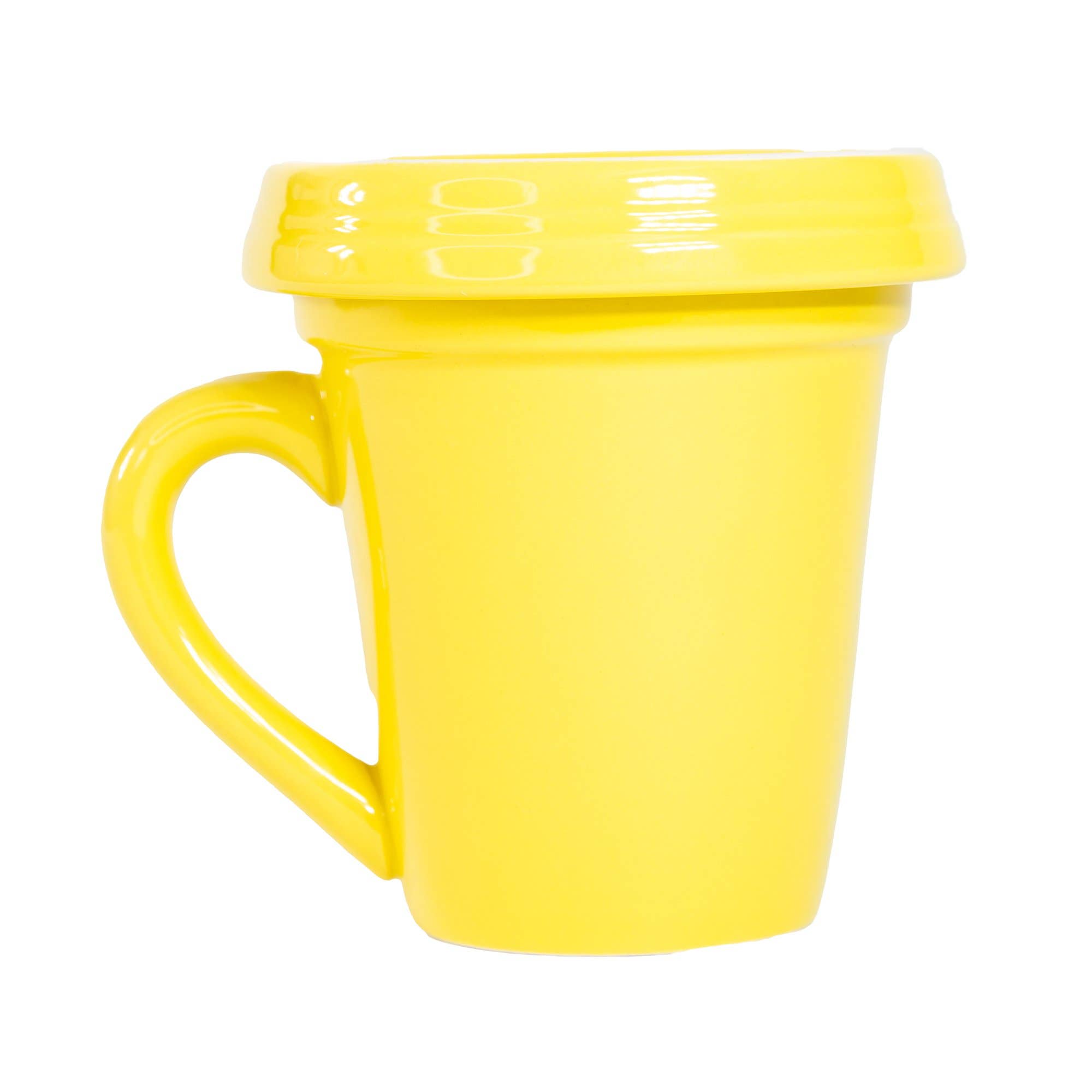 Divinity Boutique - Wholesale Coffee Mug - Yellow Flower Pot Mug w/Scripture - Hello Sunshine2