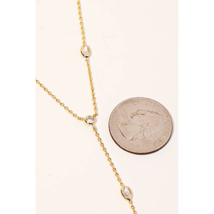 Anarchy Street - Wholesale Pendant/Charm Necklace - Dainty Chain Rhinestone Y Necklace1