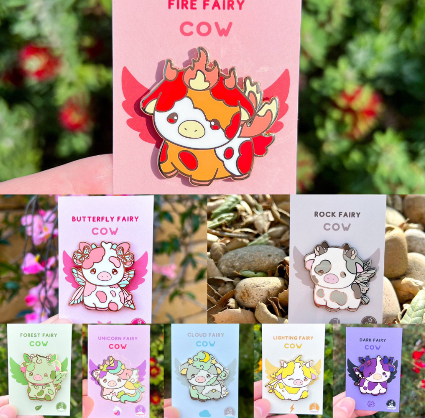 Sheepydust - Wholesale Lapel Pin/Button - Fairy Cows Mystery Pin Bag7