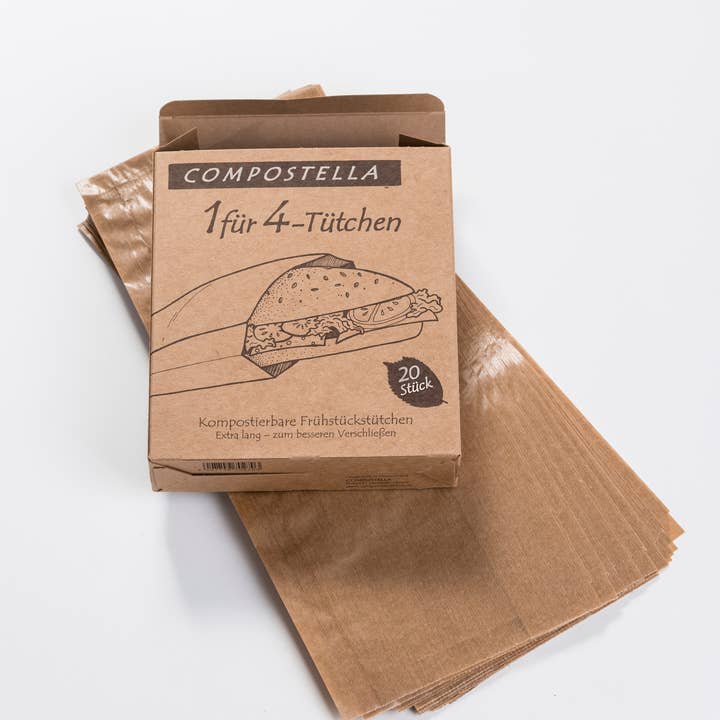 Compostella - Wholesale Food Storage Wrap/Bag - 1 for 4 Bags Medium - Compostella2