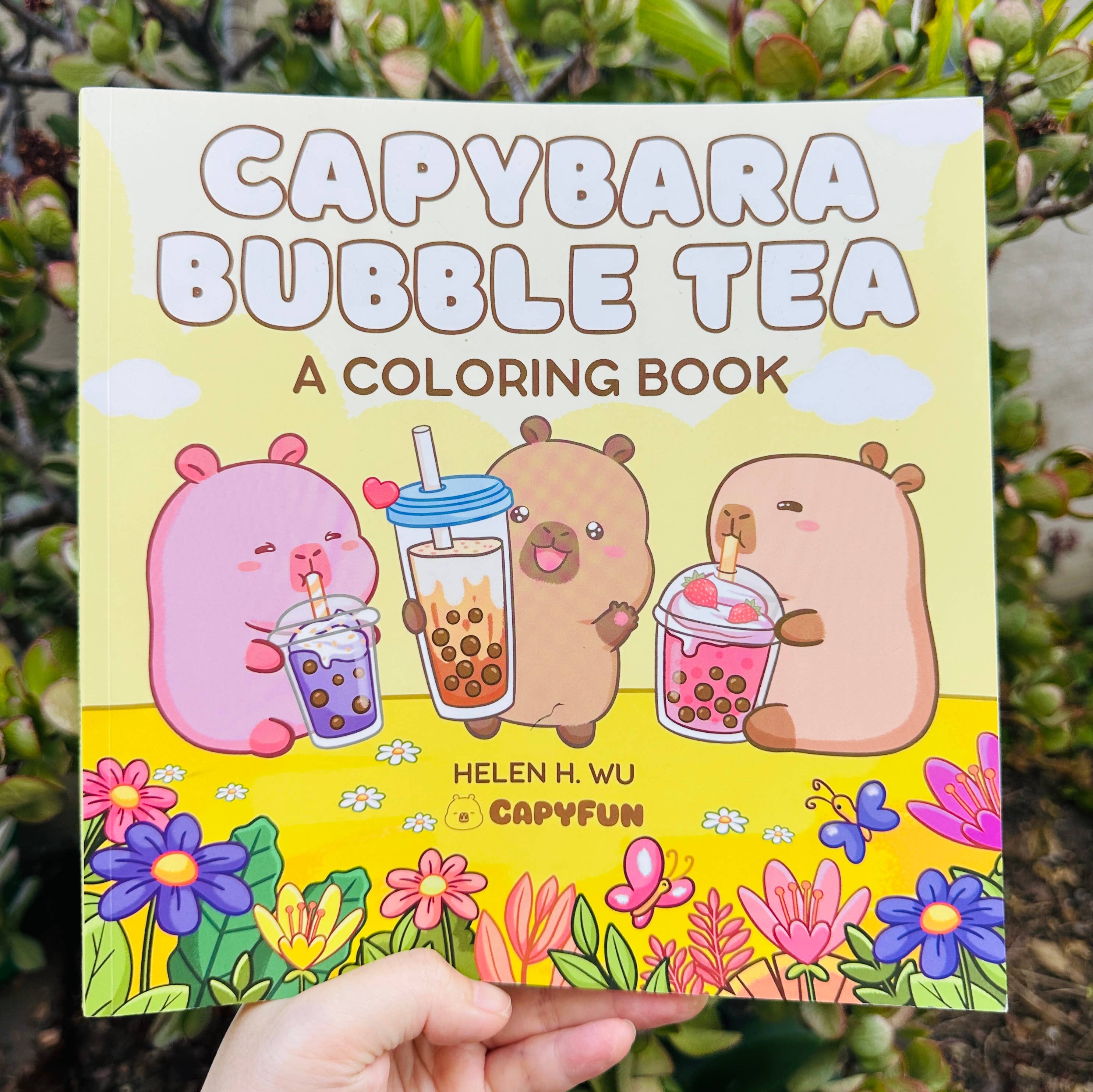 CapyFun - Wholesale Coloring & Activity Book - Adult - Signed Edition CAPYBARA BUBBLE TEA coloring book8