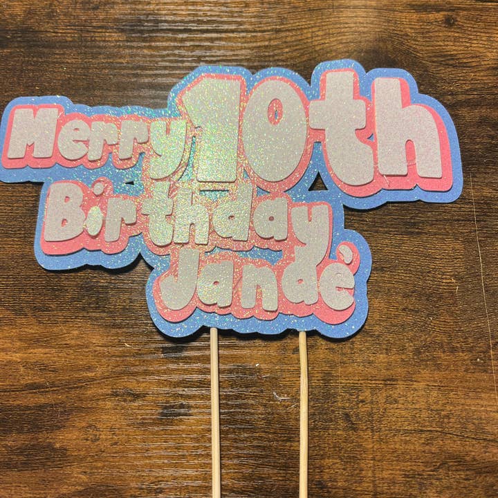 Cake/ Cupcake Toppers for wholesale by Spicy Nice Boutique