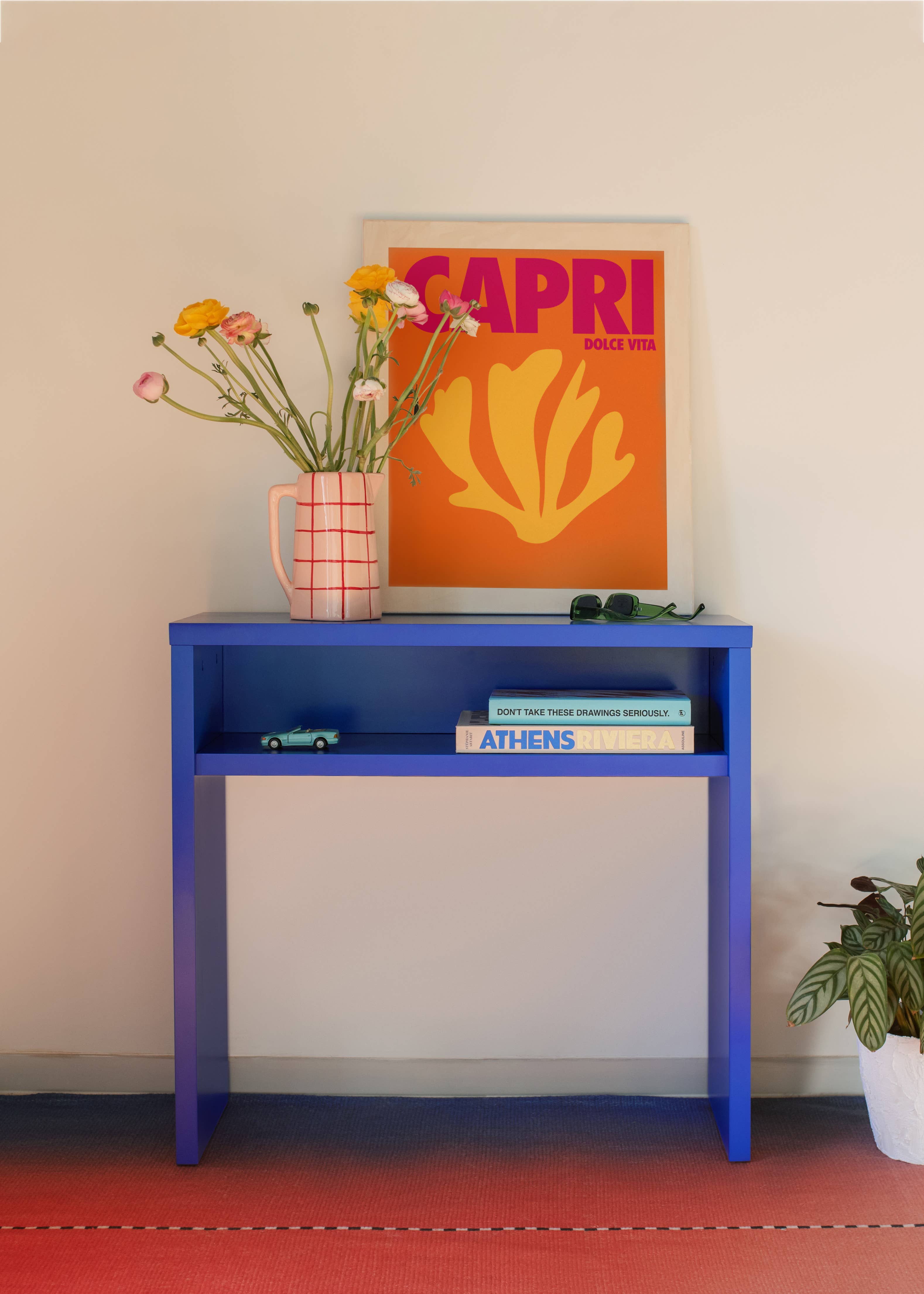 Really Nice Things - Wholesale Console Table - Prussian blue laminated board console 3cm 80x30cm1