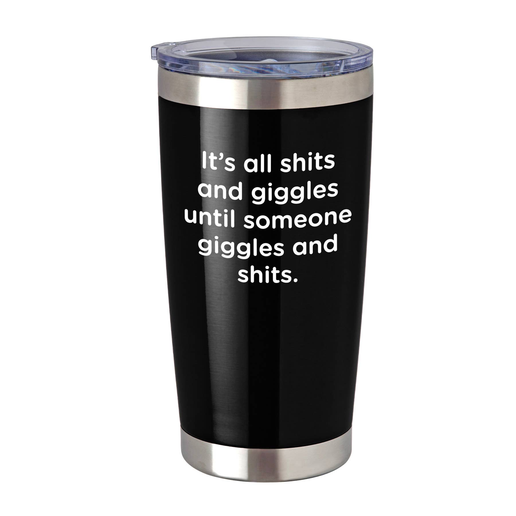 Chris’s Stuff Inc. - Wholesale Insulated Mug/Tumbler - Insulated Travel Tumbler - Black- Shits and Giggles 0