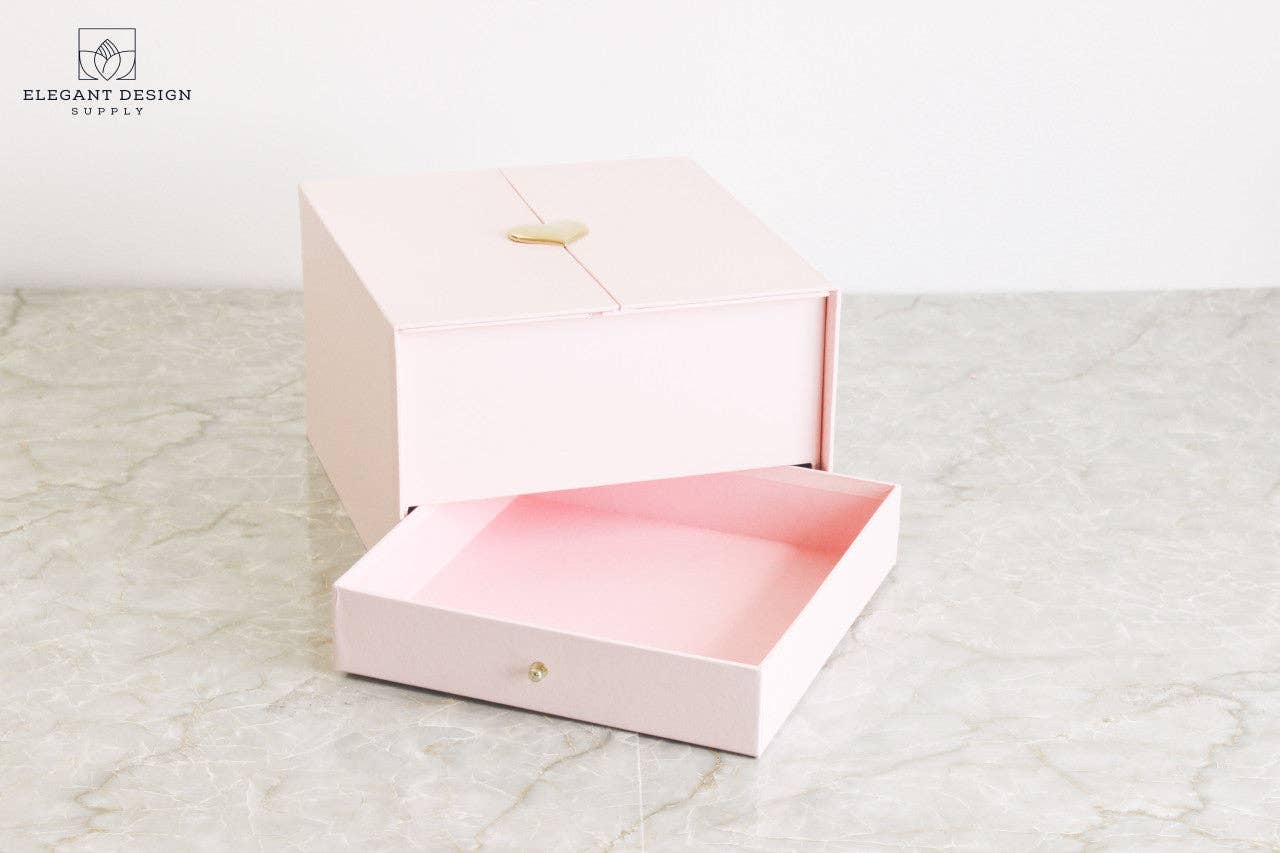 Elegant Design Supply - Wholesale Gift Box - Pull-up Heart Flower Box with Drawer13