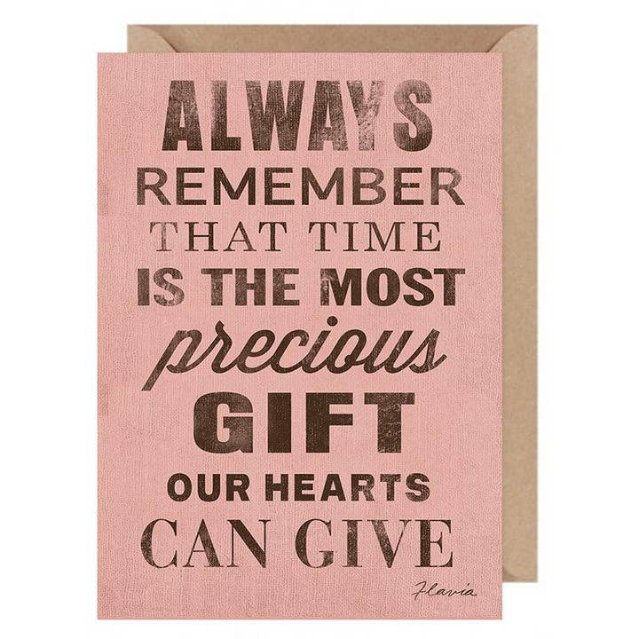 Altid Husk... Flavia Card af Flavia Weedn 100% bomuld Made in Switzerland 0402-4011 for engroshandel hos Flavia Art Studios