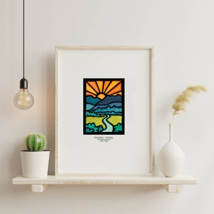 Giclee Print - Mountain Stream for wholesale by Sarah Angst Art