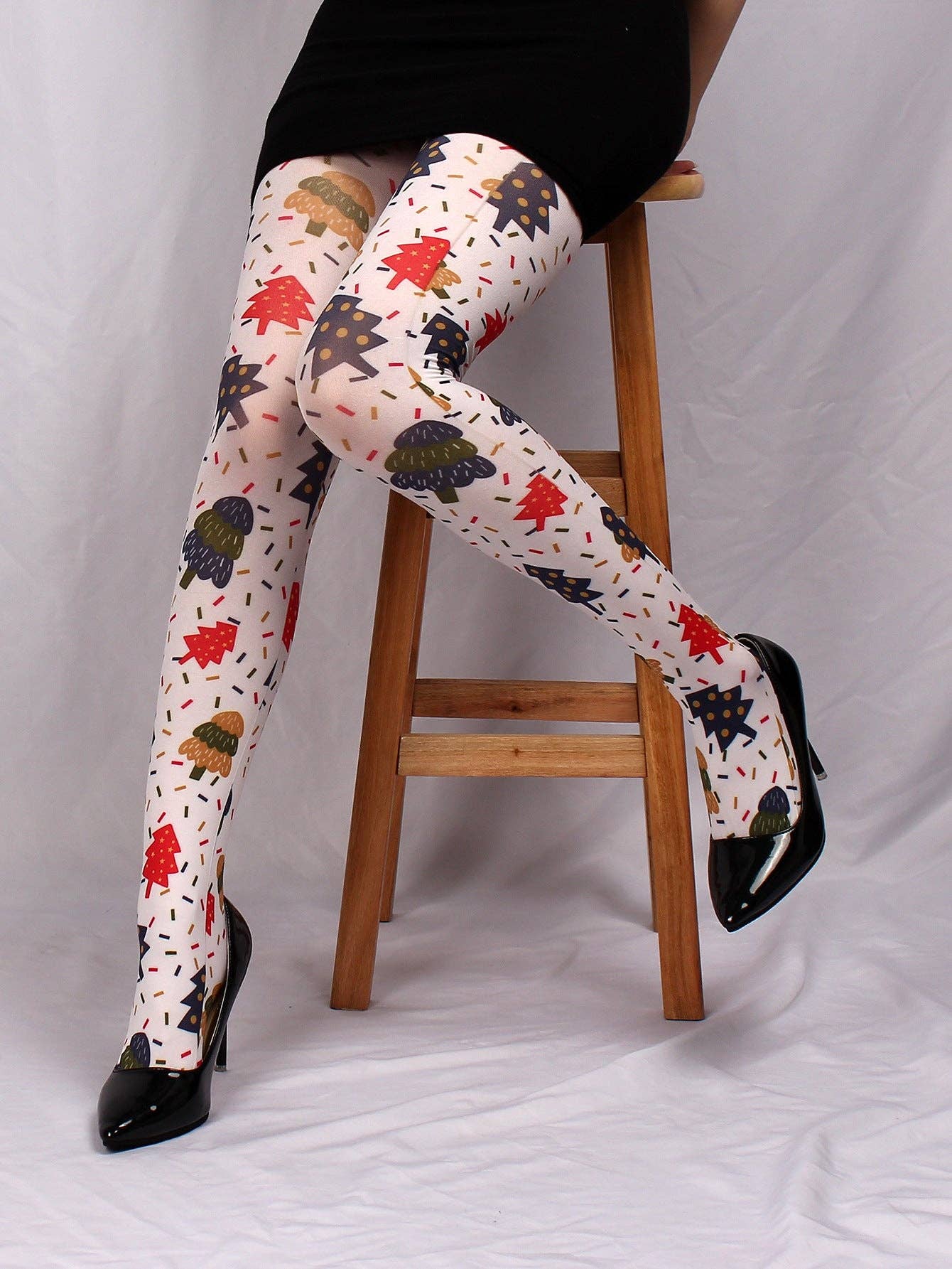 SALINA TRADING INC - Wholesale Tights - Women's - Printed Tights Abstract Butterfly Floral Nylon Casual Leggings16