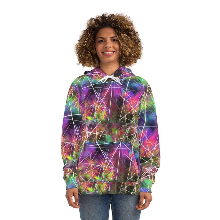 Sweat à capuche Rainbow Chaos pour la vente par Le Fae Rouge