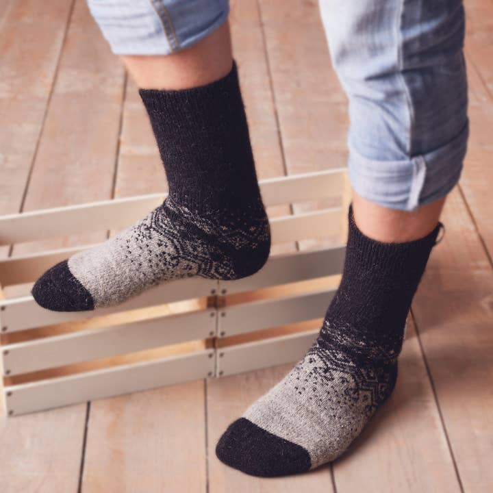 Siberia Spirit - Wholesale Socks - Men's - Arctic Nights Sheep Wool Crew Socks