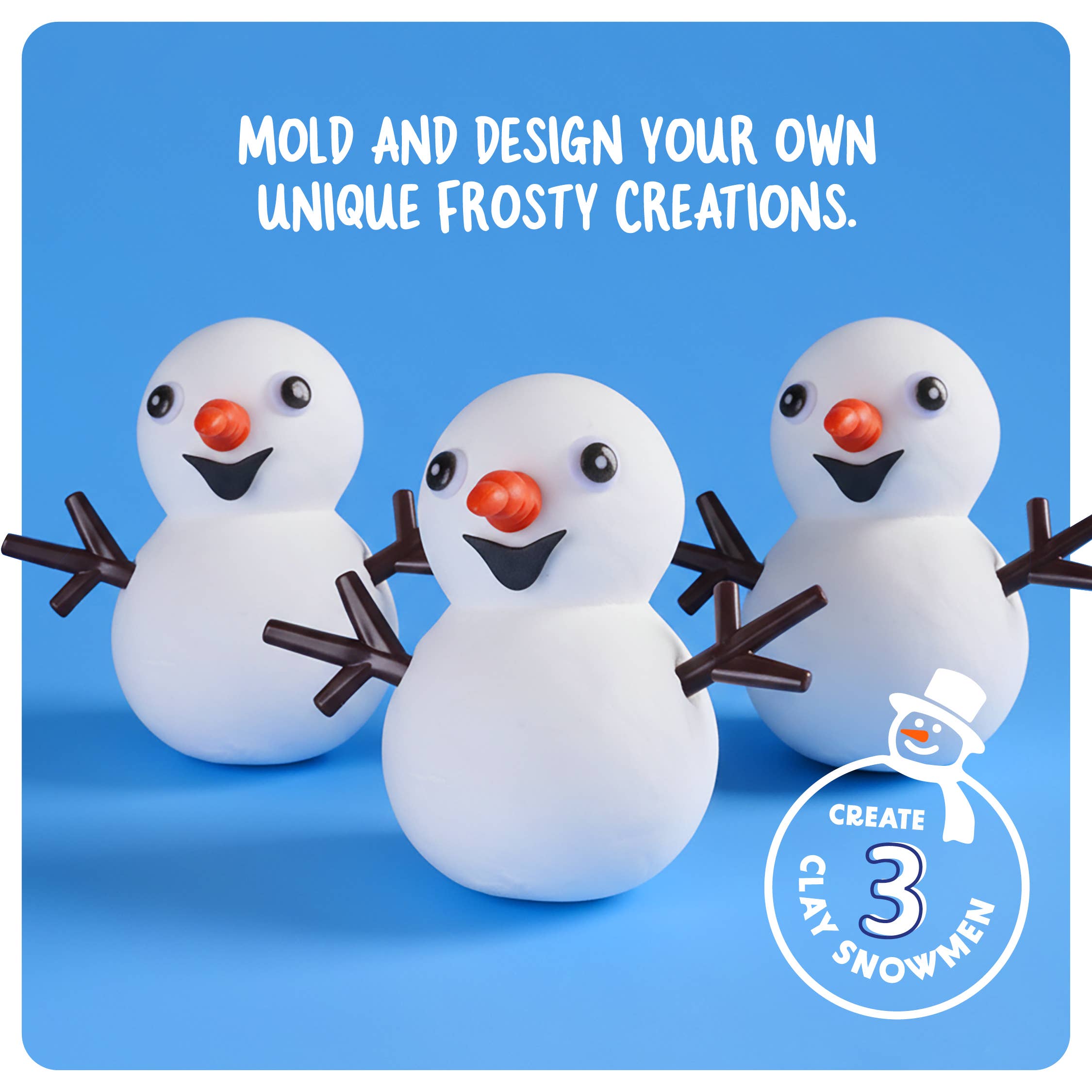 Dan&Darci – Kit de artesanato DIY - Criança por atacado – Kit para Fazer Boneco de Neve para Crianças - Kit de Artesanato para Construir Boneco de Neve5