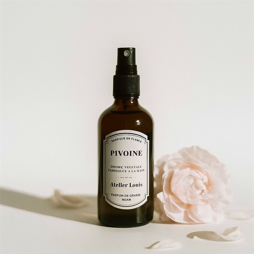 Atelier Louis - Vente Vaporisateurs d'ambiance et de linge - Brume végétale Pivoine3
