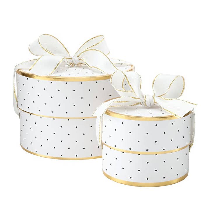 Gift Box Nested - Polka Dots for wholesale by The Gift Wrap Company