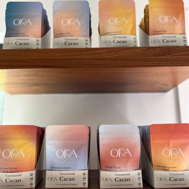 Ora Cacao - Wholesale Hot Cocoa Mix/Kit - Ceremonial Cacao - Single Serving Size - 100% Chocolate