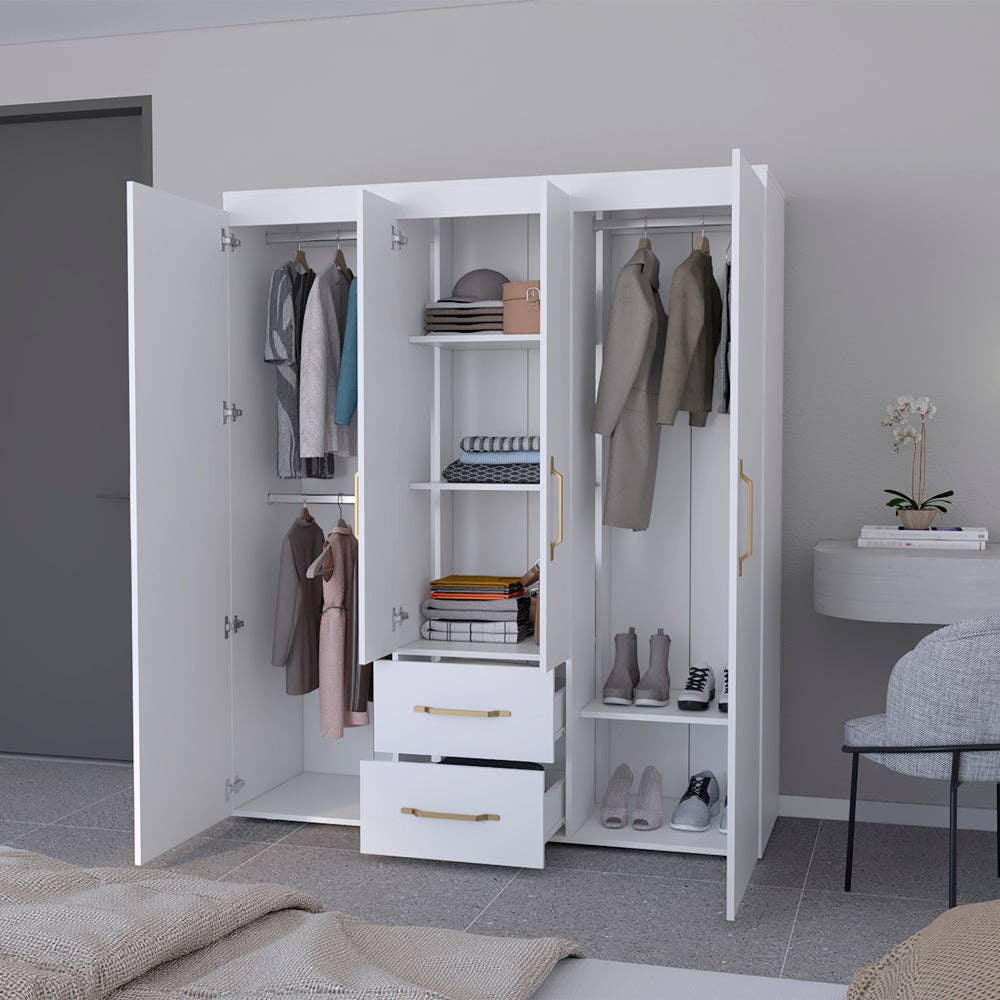 Treevol Furniture - Wholesale Bedroom Furniture - Armoire Elma, Bedroom, White3