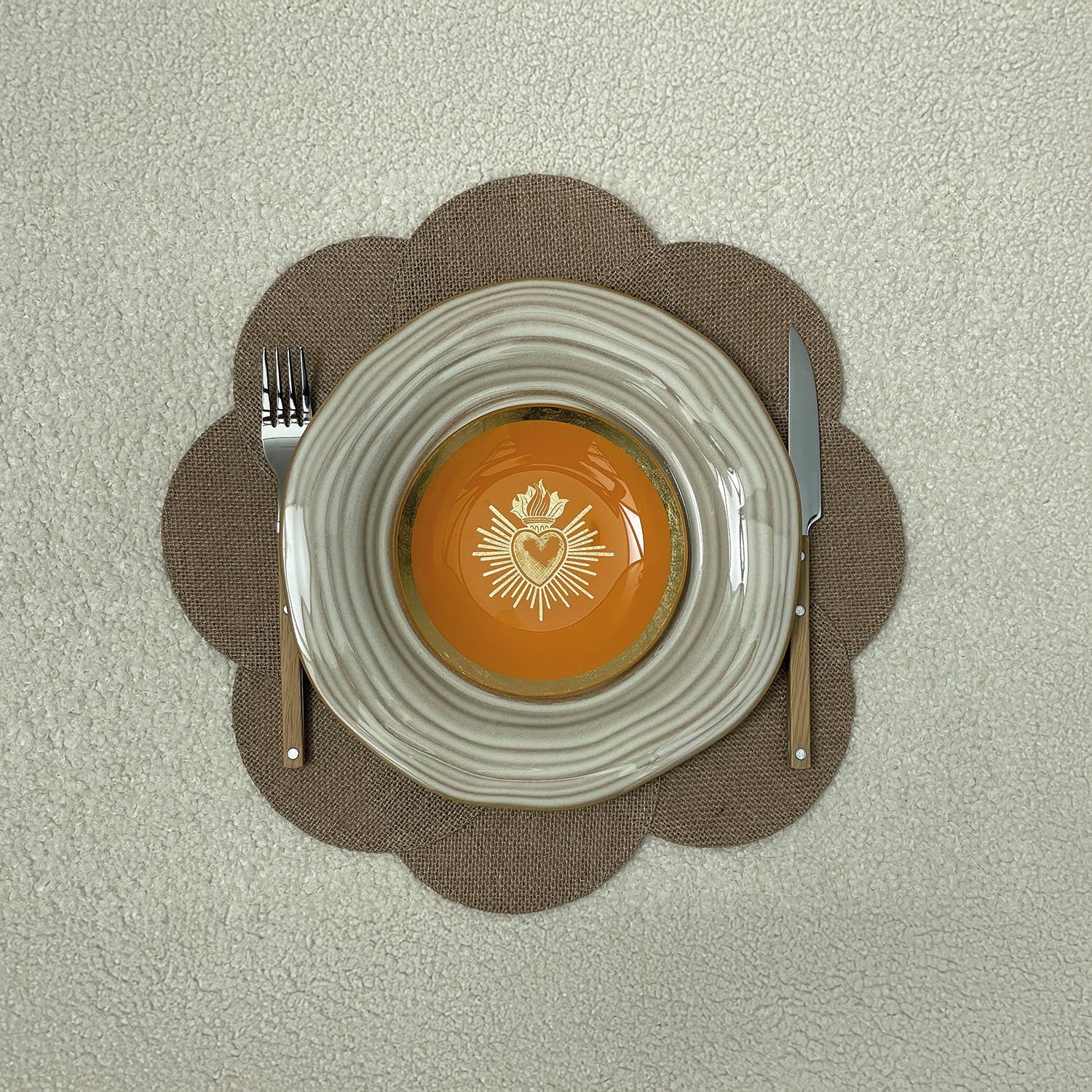 Opjet Paris - Wholesale Dinner Plate - Sapa plate off-white D26.9 H2.7cm1