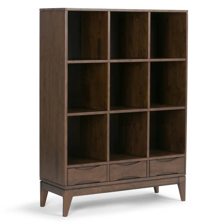 HOMYCASA DESIGN INC - Wholesale Cabinet - Cube Storage with Drawers - Walnut Brown1