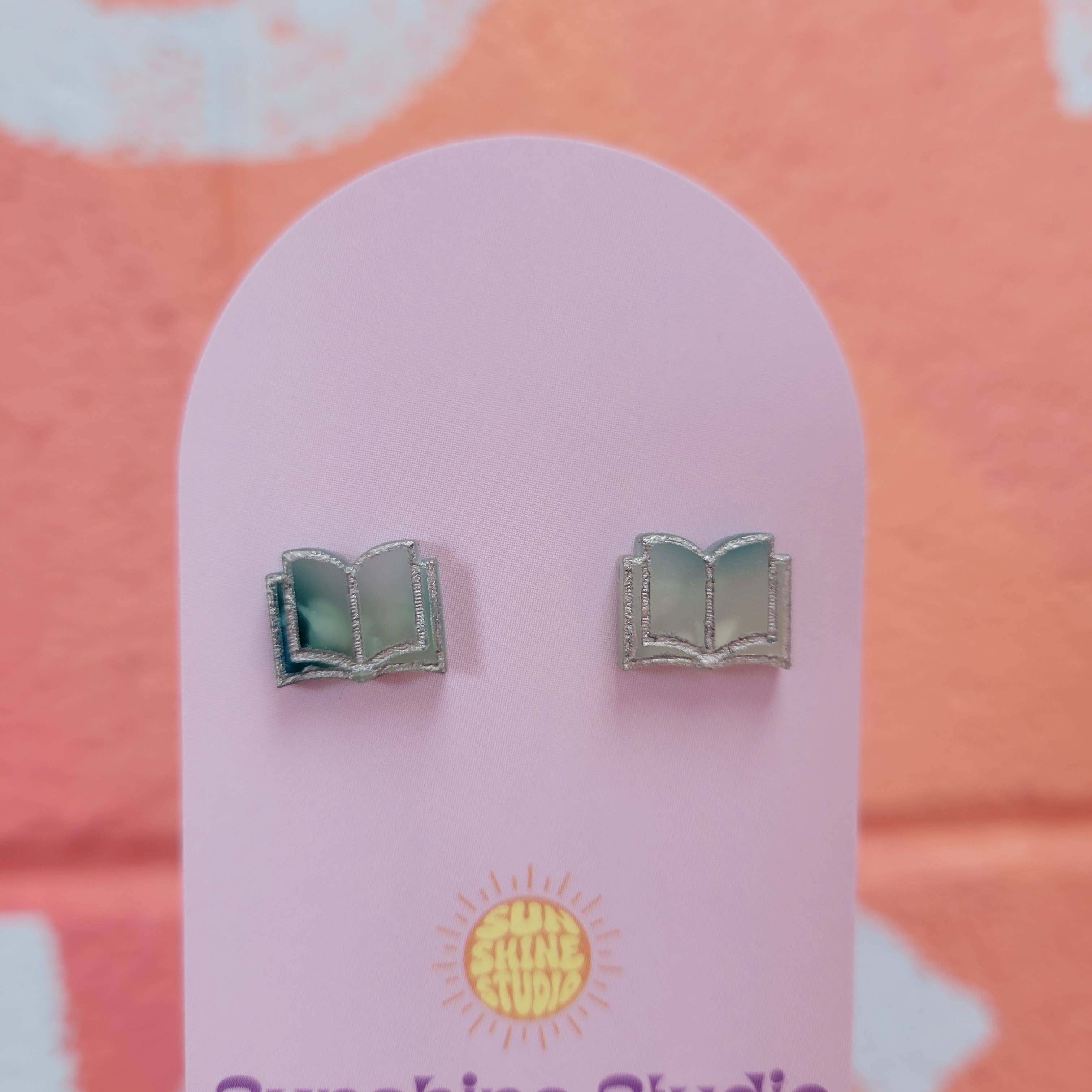 Sunshine Studio - Wholesale Stud/Post Earrings - Open Book Tiny Stud Earrings24