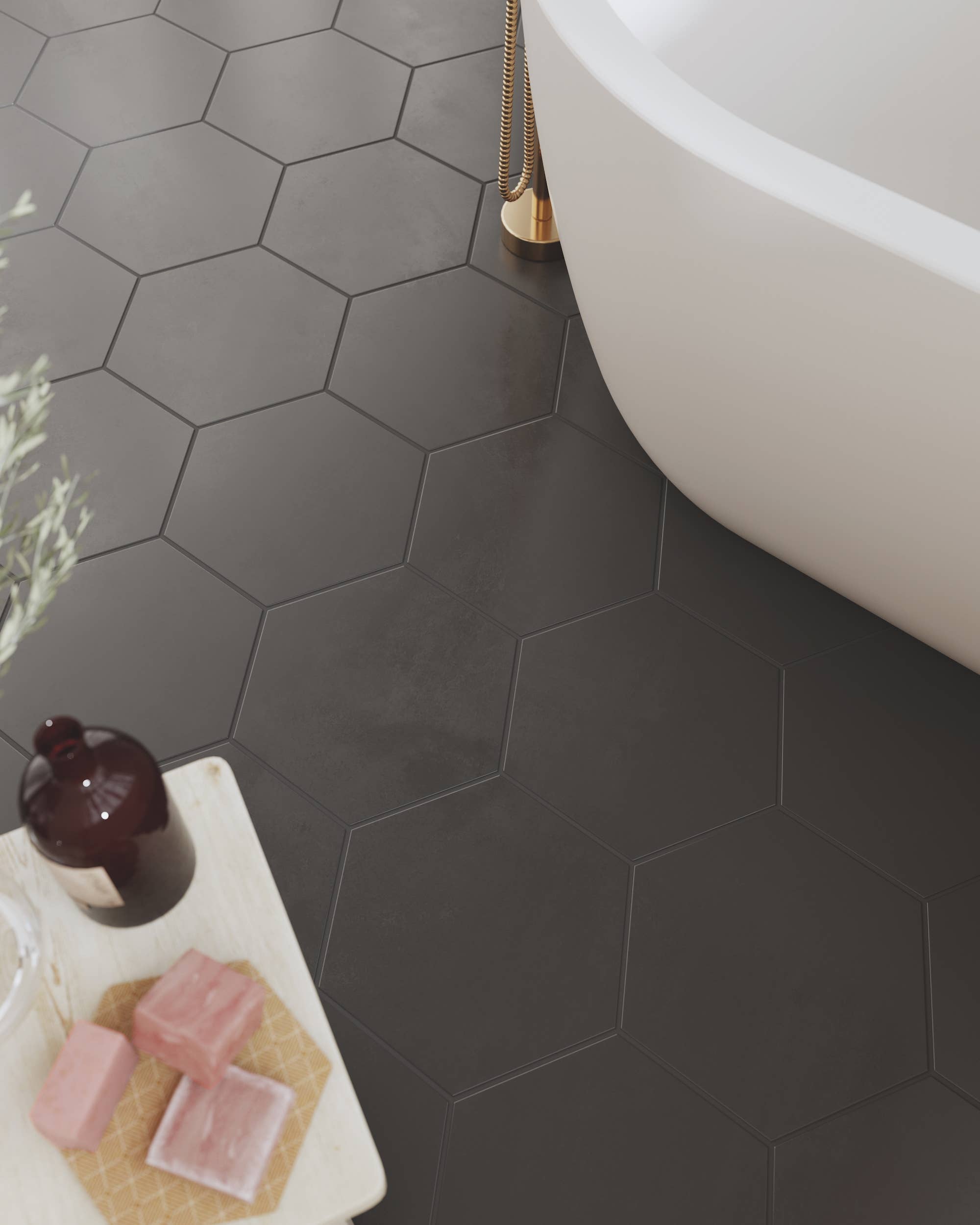 Thomas Avenue Ceramics - Wholesale Wall Tile - 9"x10" Porcelain Hexagon Floor & Wall Tile
