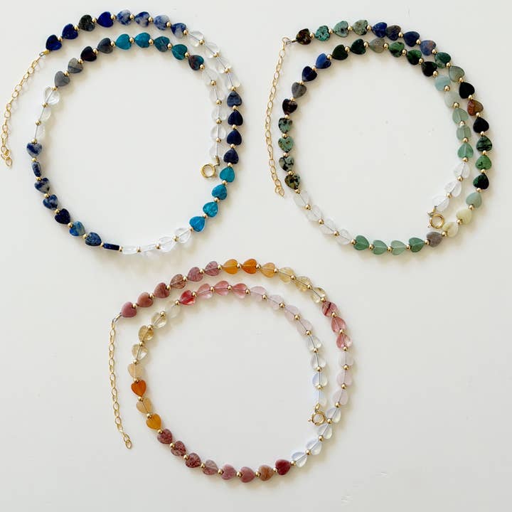 Pippa Necklaces, Ombre for wholesale by Jeny Baker Designs