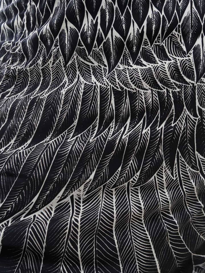 Shovava - Wholesale Skirt – Women’s - Black Feather Wrap Skirt8