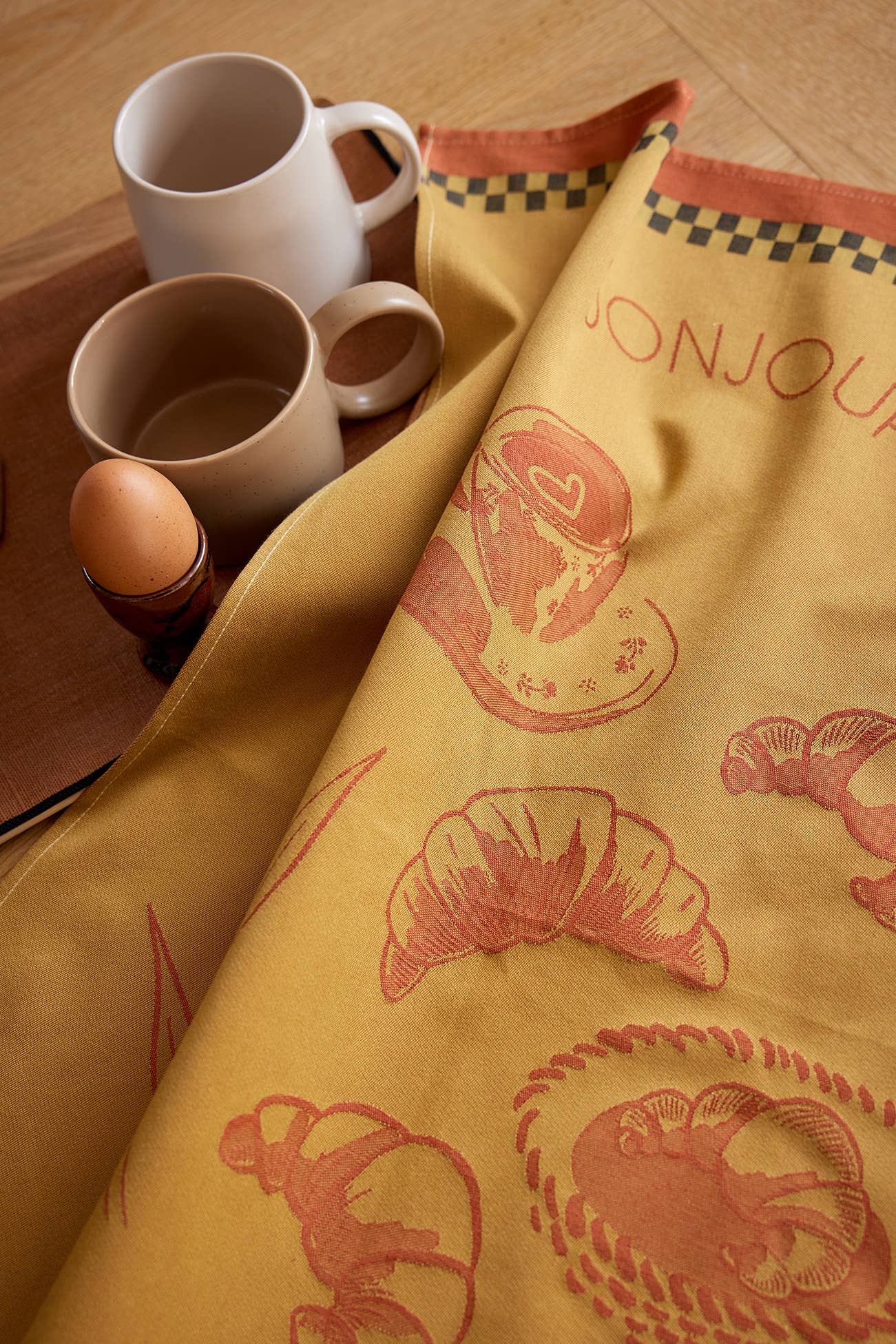 Coucke - Wholesale Tea Towel - Le Croissant - Jacquard tea towel 50x75 in cotton