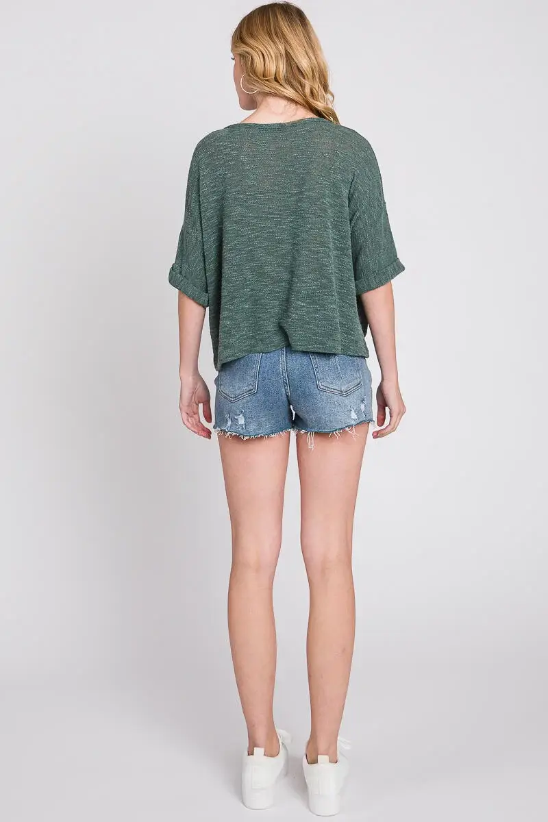 Final Touch - Venta al por mayor Túnica - Mujer - Top de Cuello Redondo de Corte Holgado - T3121416