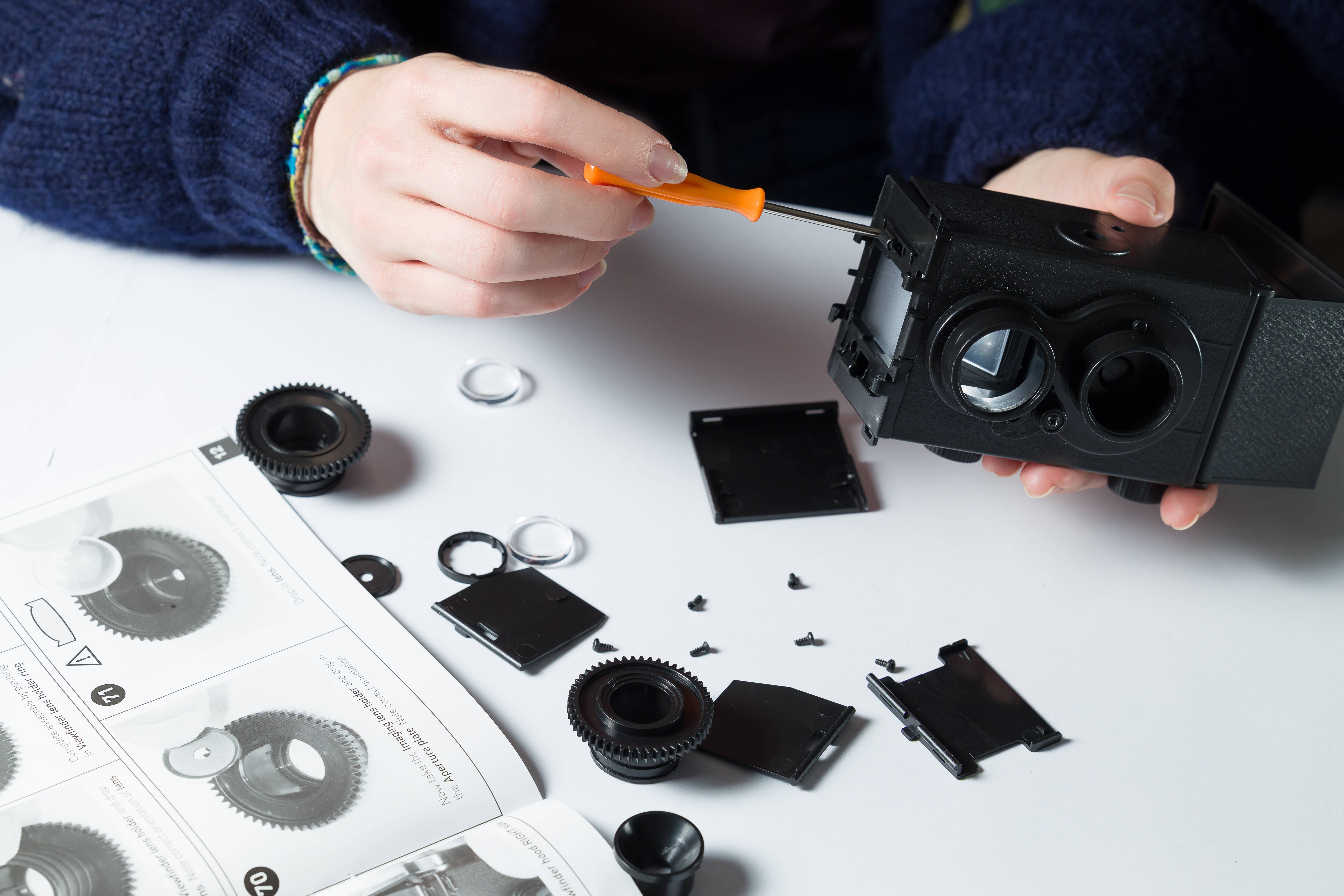 EIGHT Innovation - Wholesale Doe-het-zelf-knutselset - EIGHT Innovation klassieke camera bouwset1