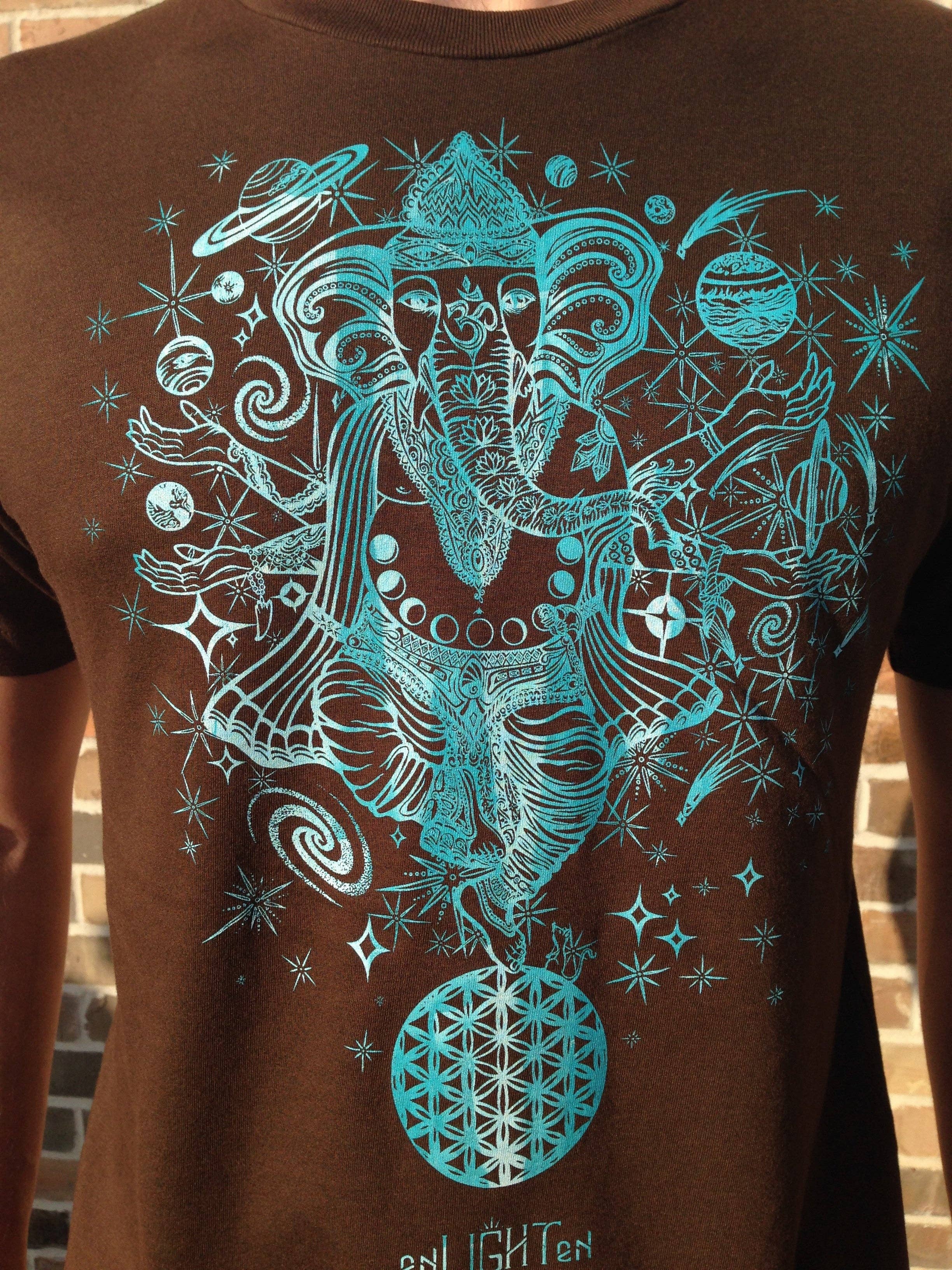 Enlighten - Wholesale Screen Printed T-Shirt - Men's - Ganesha Balance Bamboo Tee0