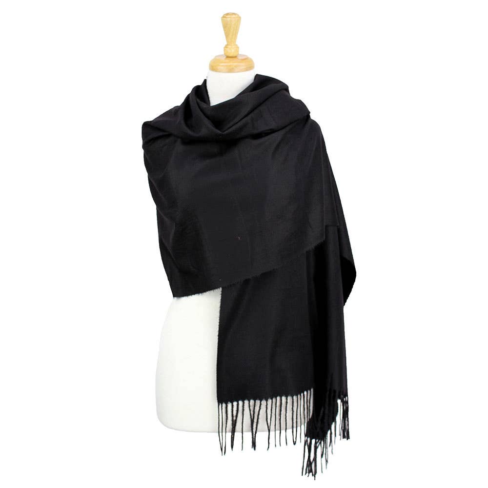 Sensibling Corp. - Wholesale Scarf - Women's - Solid Cashmere Blend Soft Wrap Shawl Scarf38