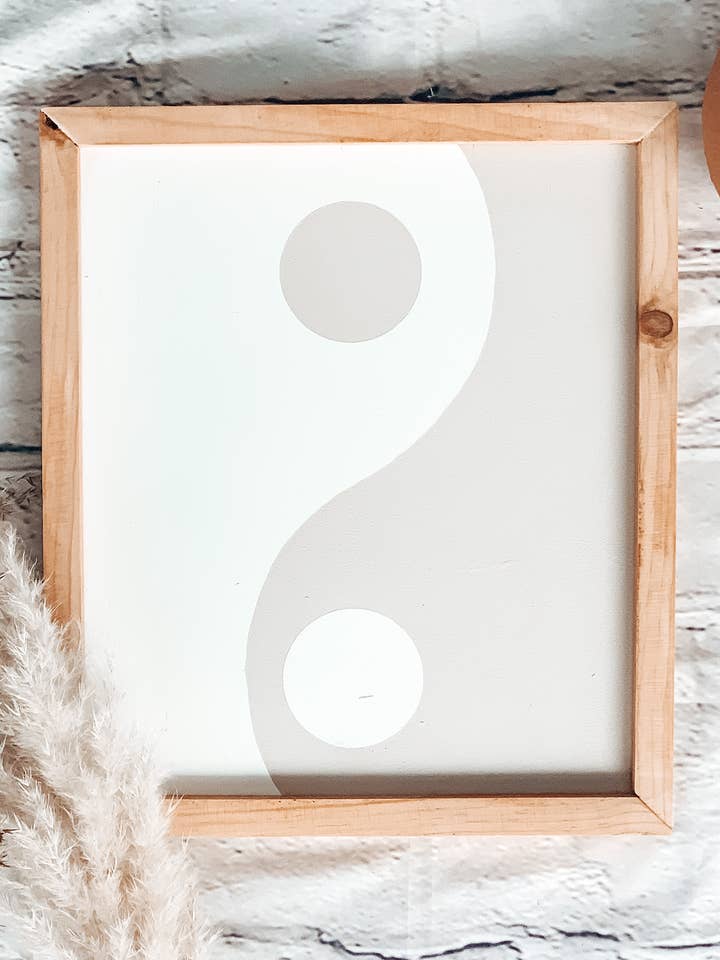 Yin Yang | Placa de madeira Boho por atacado de House Of Tri