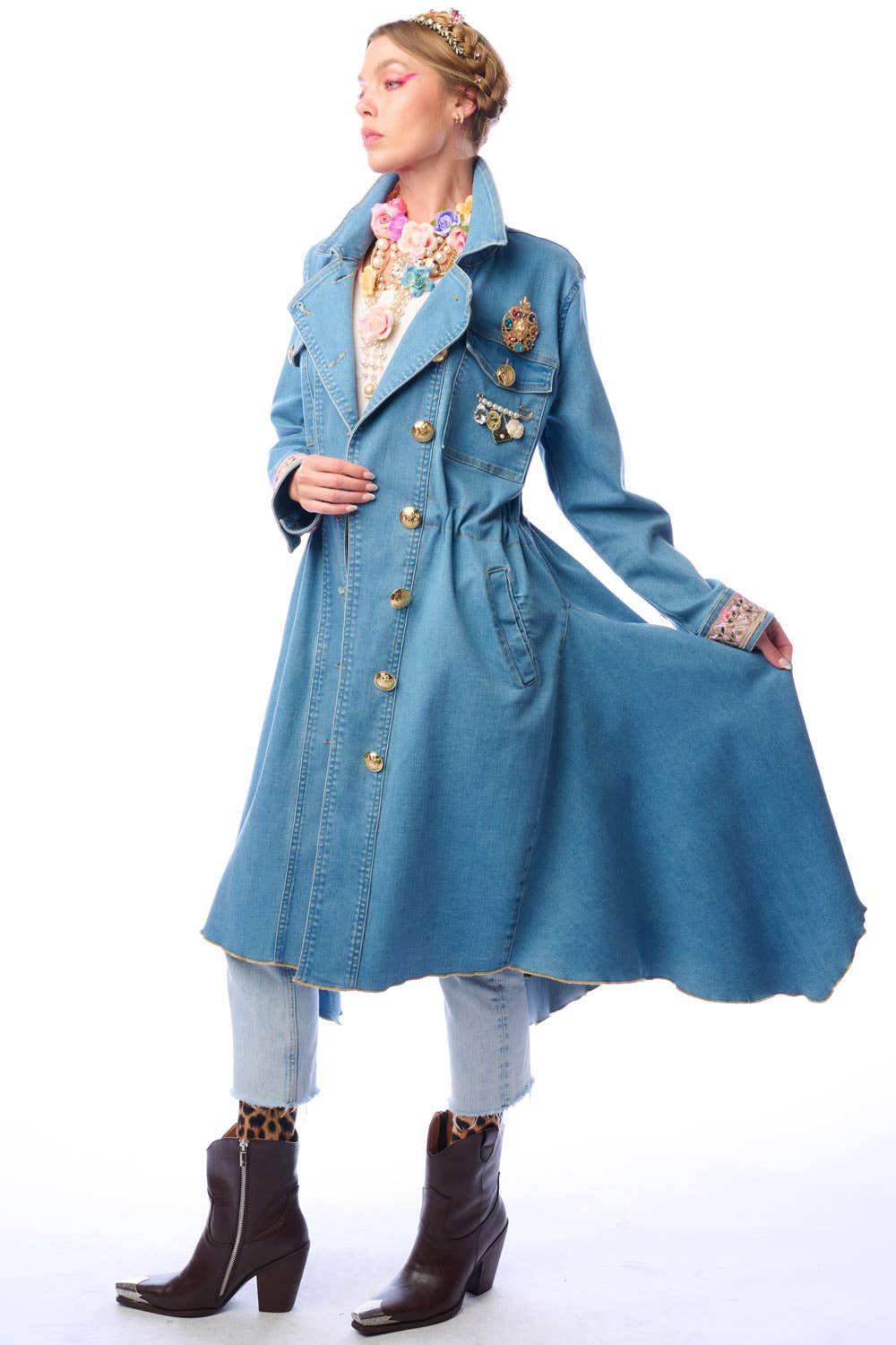Aratta | Women's Fashion - Wholesale Coat - Women's - Monte Carlo Denim Coat9