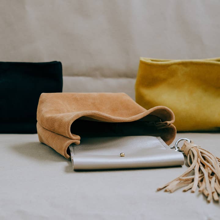 Lost Generation Goods - Wholesale Clutch Bag - Women's - Hapkeh Sleek Suede Clutch4