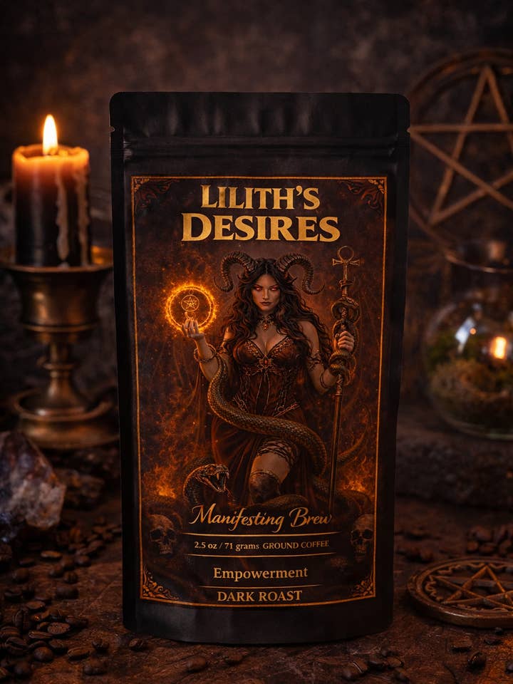 LILITH'S DESIRES 2.5oz ritual ground coffee magick magic for wholesale by The Clairity Room