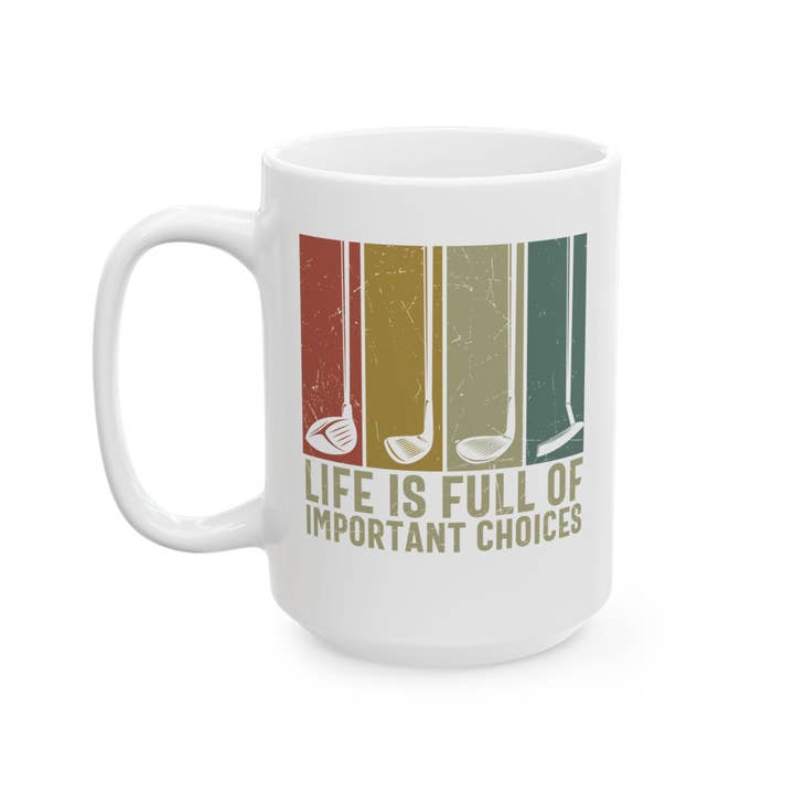 Laughable Printables - Wholesale Coffee Mug - Funny Golf Mug, Golf Club Gift, Sports Humor, Golfer Cup